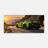 Mousepad Lamborghini Aventador SVJ Verde Mantis, vista do mousepad aberto