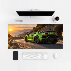 Mousepad Lamborghini Aventador SVJ Verde Mantis
