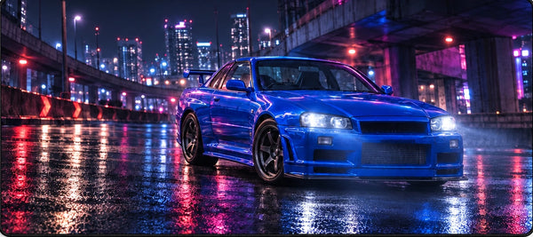 Mousepad Nissan Skyline GT R R34, detalhe da estampa