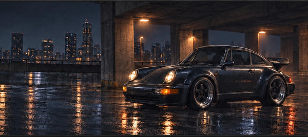 Mousepad Porsche 911 Turbo 964, detalhe da estampa