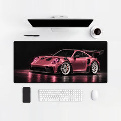 Mousepad Porsche 911 GT3 RS 992 rosa