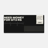 Mousepad Porsche GT3 RS Need Money, vista do mousepad aberto