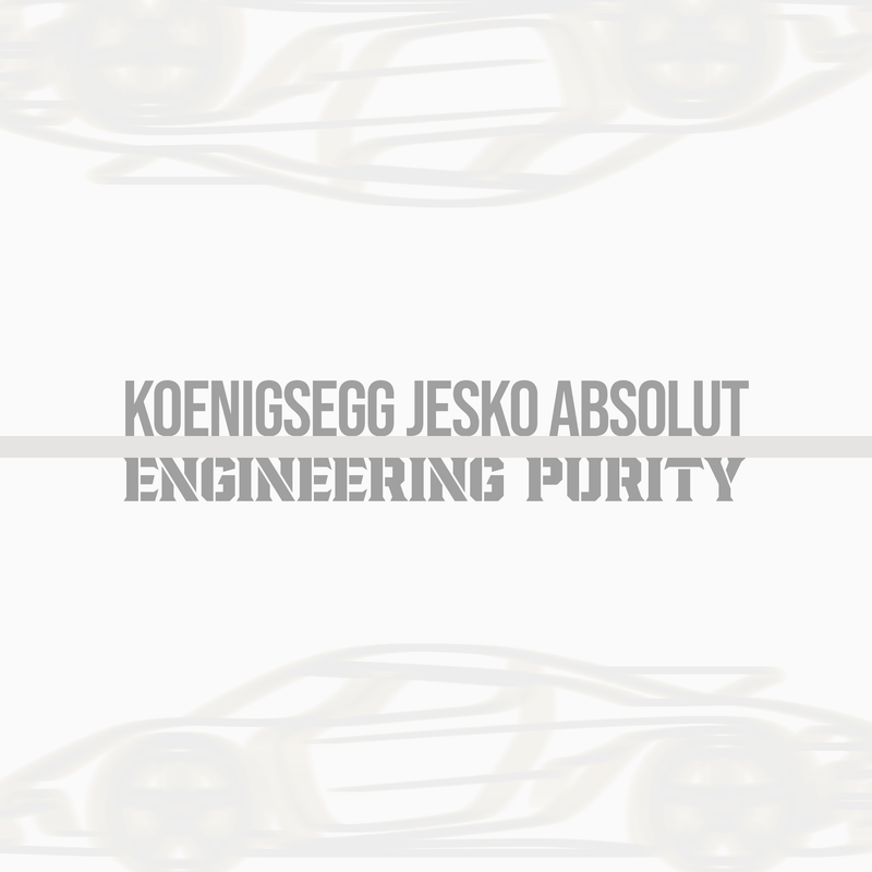 Toile Koenigsegg Jesko – Engineering Purity, vue 2
