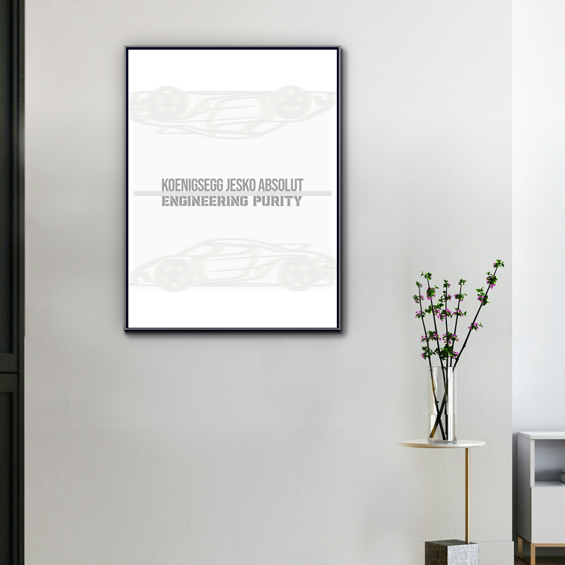 Toile Koenigsegg Jesko – Engineering Purity, vue 1