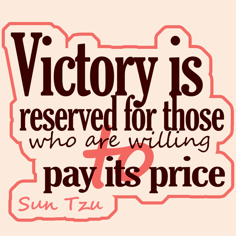 Toile "Victory is Reserved – Sun Tzu", vue 2