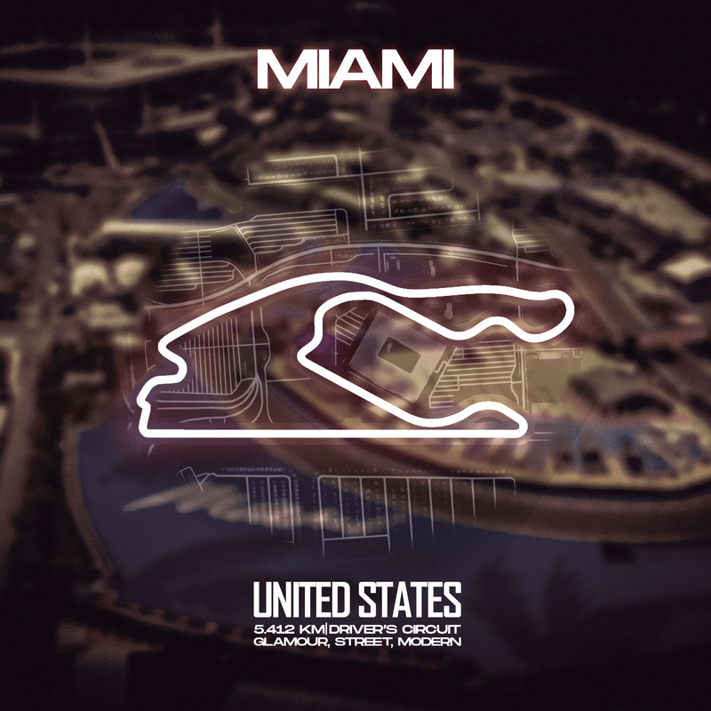 Tela Circuito de F1 de Miami, vista 2