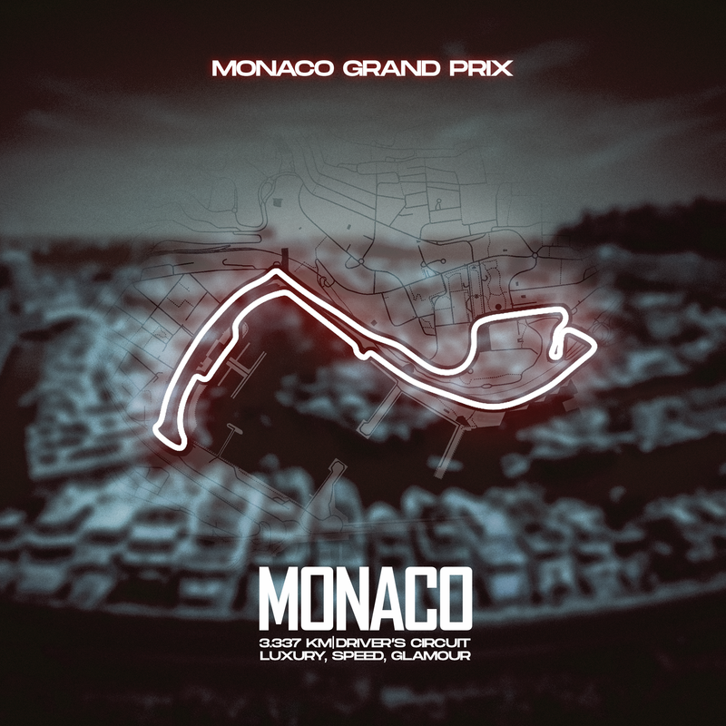 Toile Circuit F1 Monaco, vue 2