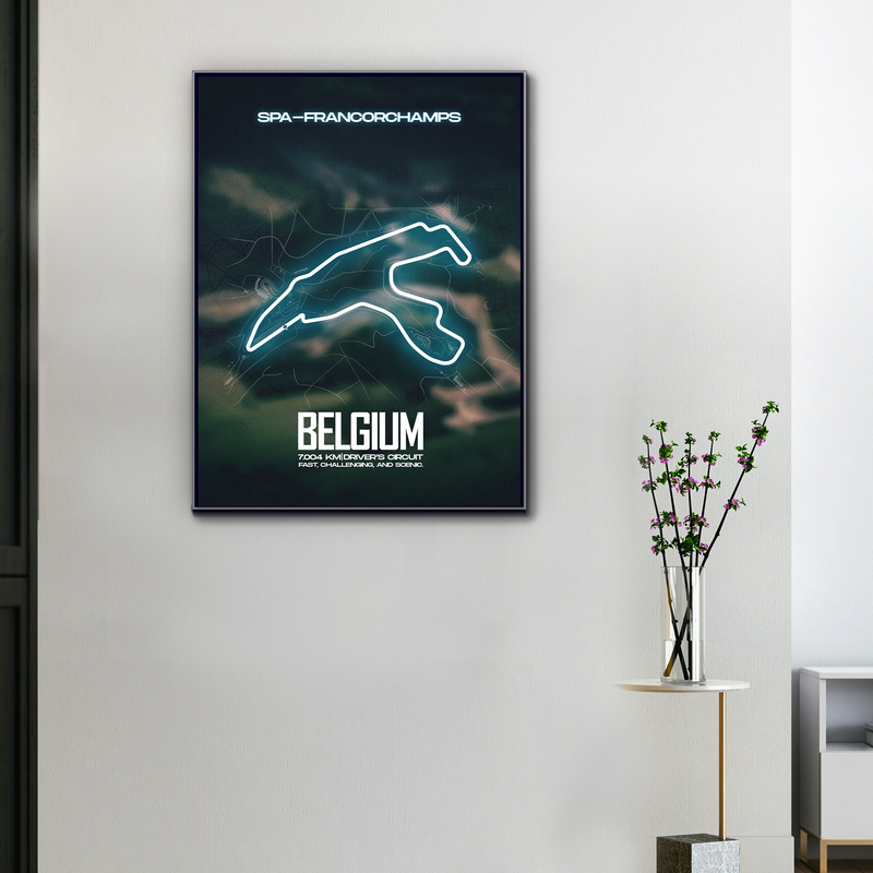 Spa-Francorchamps Belgium F1 Circuit Canvas, view 1