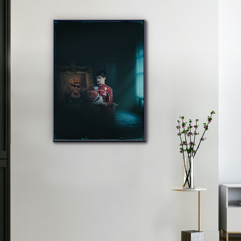 Toile F1 Leclerc x Hamilton – L'Héritage du Trône, vue 1