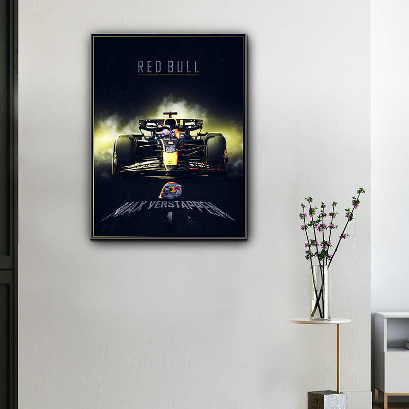 Toile F1 Max Verstappen, vue 1