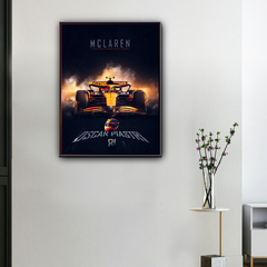 Oscar Piastri F1 Canvas