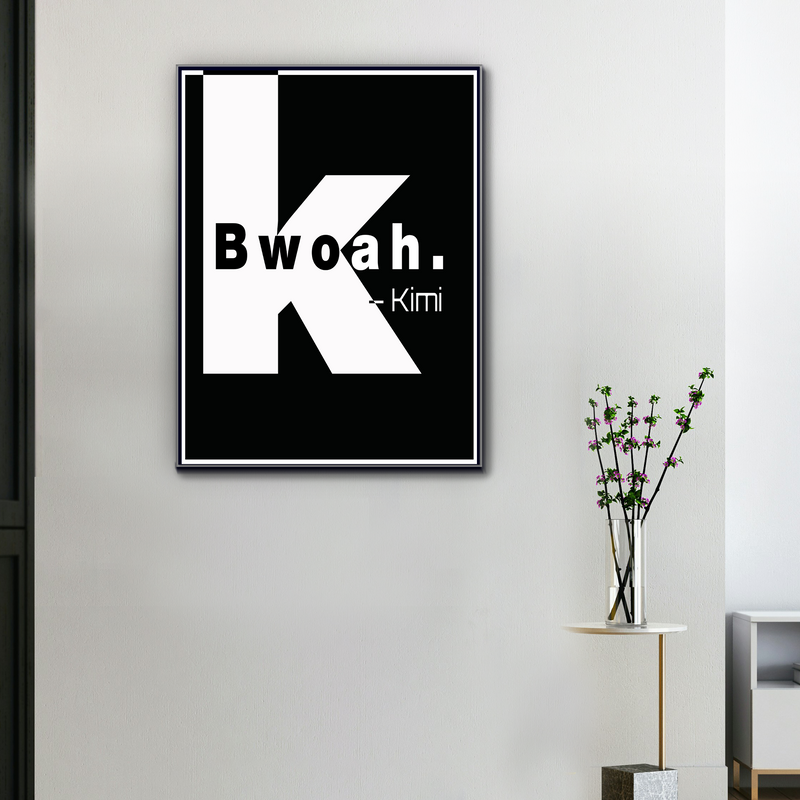 Toile F1 Bwoah Kimi Räikkönen, vue 1