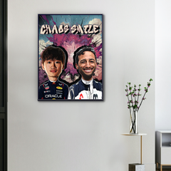 Tela F1 Sorriso do Caos Yuki Tsunoda & Daniel Ricciardo