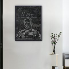Tela F1 Fernando Alonso O Plano