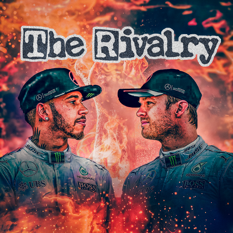 Toile F1 Lewis Hamilton & Nico Rosberg The Rivalry, vue 2