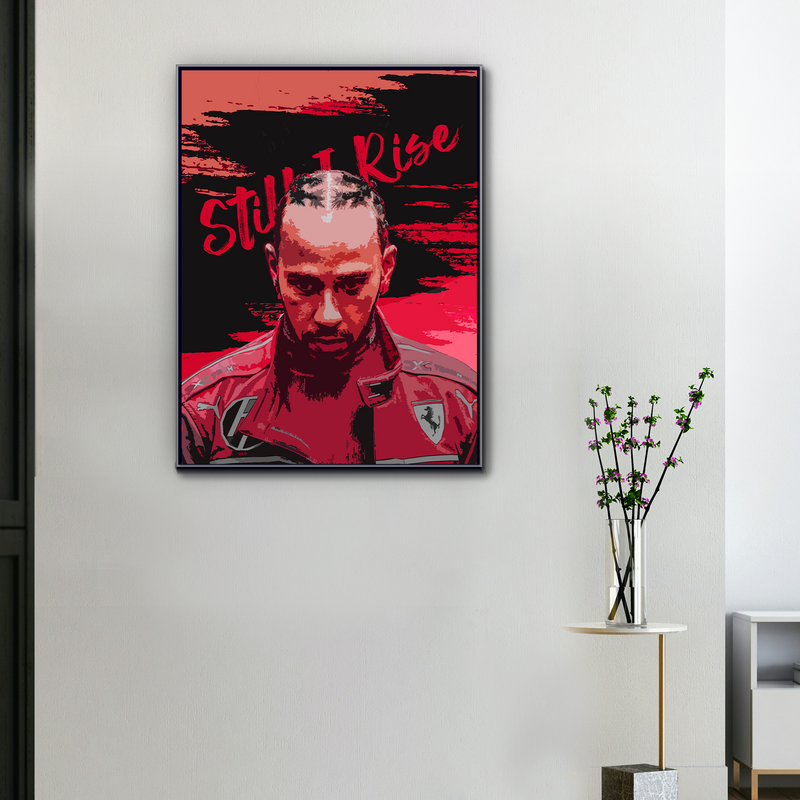 Tela F1 Lewis Hamilton Eu Sempre Vou me Reerguer, vista 1