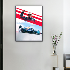 Toile F1 Max Verstappen Le Drift de Monza