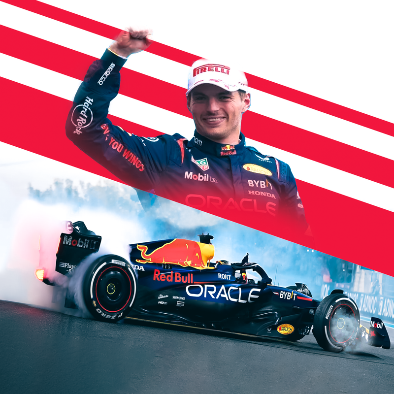 Toile F1 Max Verstappen Le Drift de Monza, vue 2
