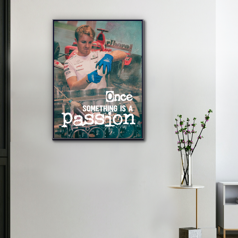 Toile F1 Nico Rosberg L’Ombre du Maître, vue 1