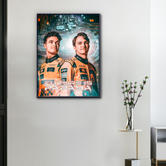 F1 Canvas Norris x Piastri McLaren Team