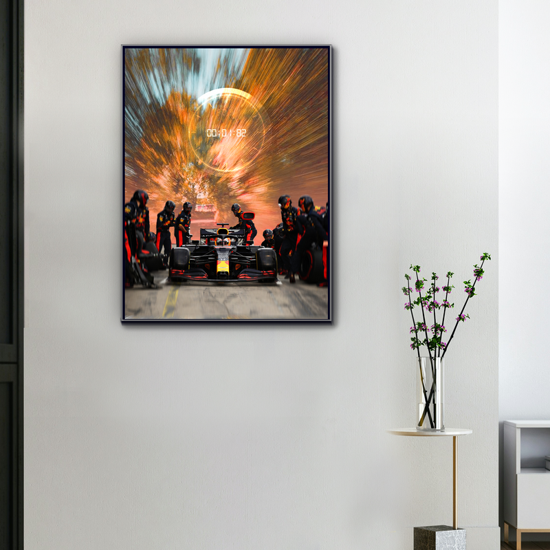 Toile F1 Verstappen x Red Bull Une Seconde Pour Régner, vue 1
