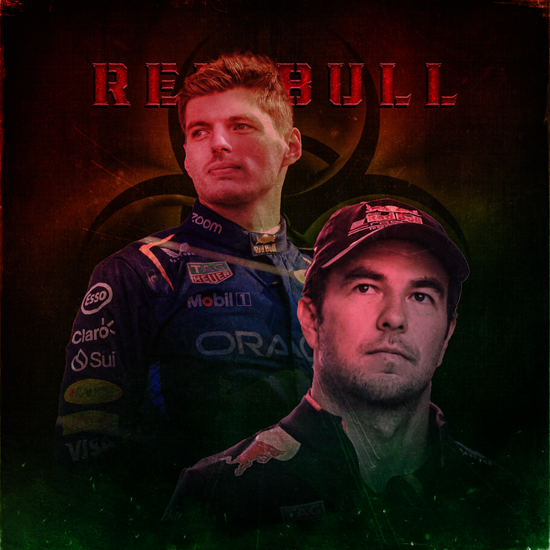 Toile F1 Max Verstappen x Sergio Pérez, vue 2