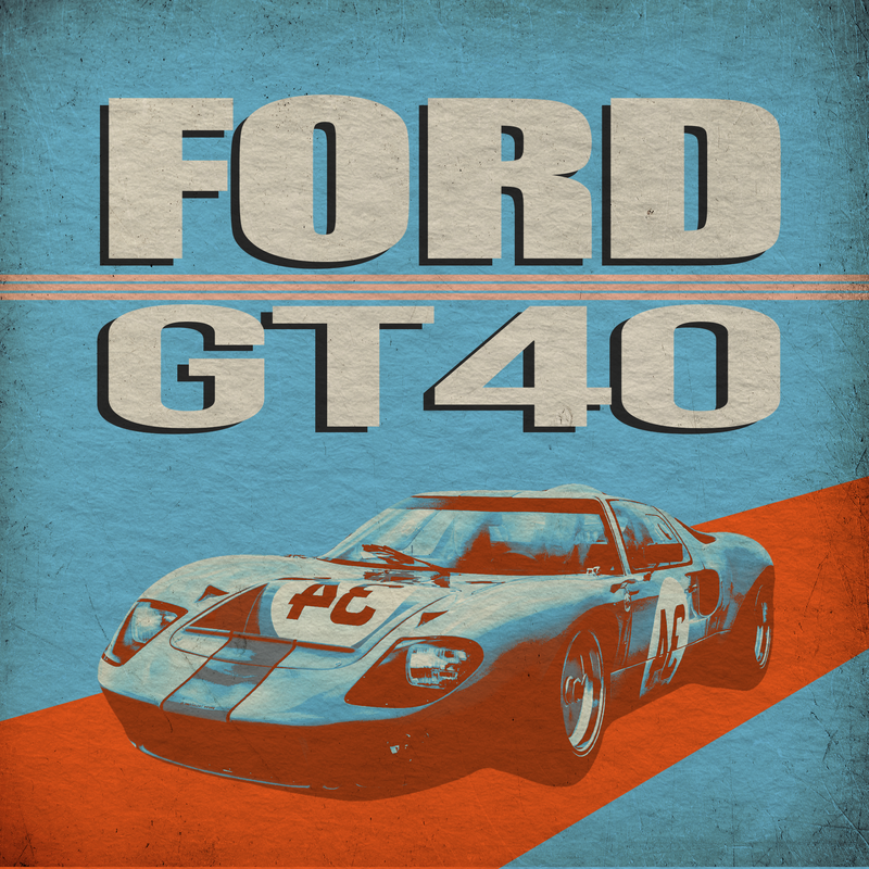 Tela Ford GT40 – Legado Gulf, vista 2