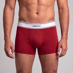 Cueca boxer I DRIVE personalizável, vermelho