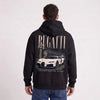 Sweat Bugatti Chiron Super Sport noir porté de dos