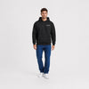 Sweat Jaguar D Type Le Mans N6 Born For Le Mans noir vu de face en plan large avec logo Tourismo