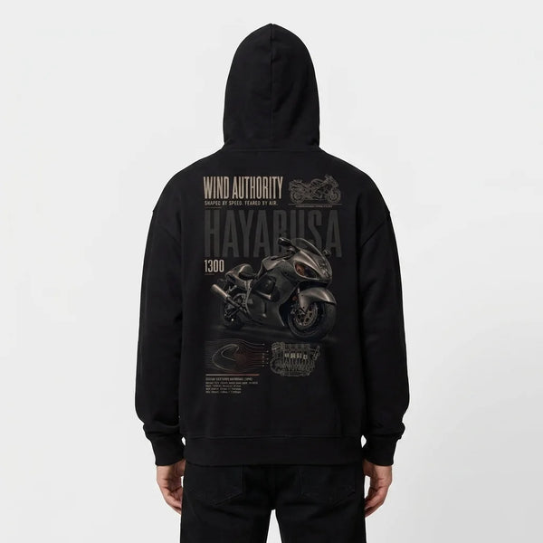 Sweat Wind Authority Suzuki Hayabusa Tourismo Clothing, vue alternative.