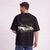 Camiseta Lancia Stratos Curva Vitoriosa preta, carro de rali, vista de trás