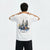 T-shirt F1 MADRING Circuit de Madrid Espagne blanc vu de dos – visuel du nouveau tracé semi-urbain madrilène avec skyline
