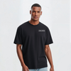 T-shirt noir Spa Grand Prix porté par mannequin, vue de face simple