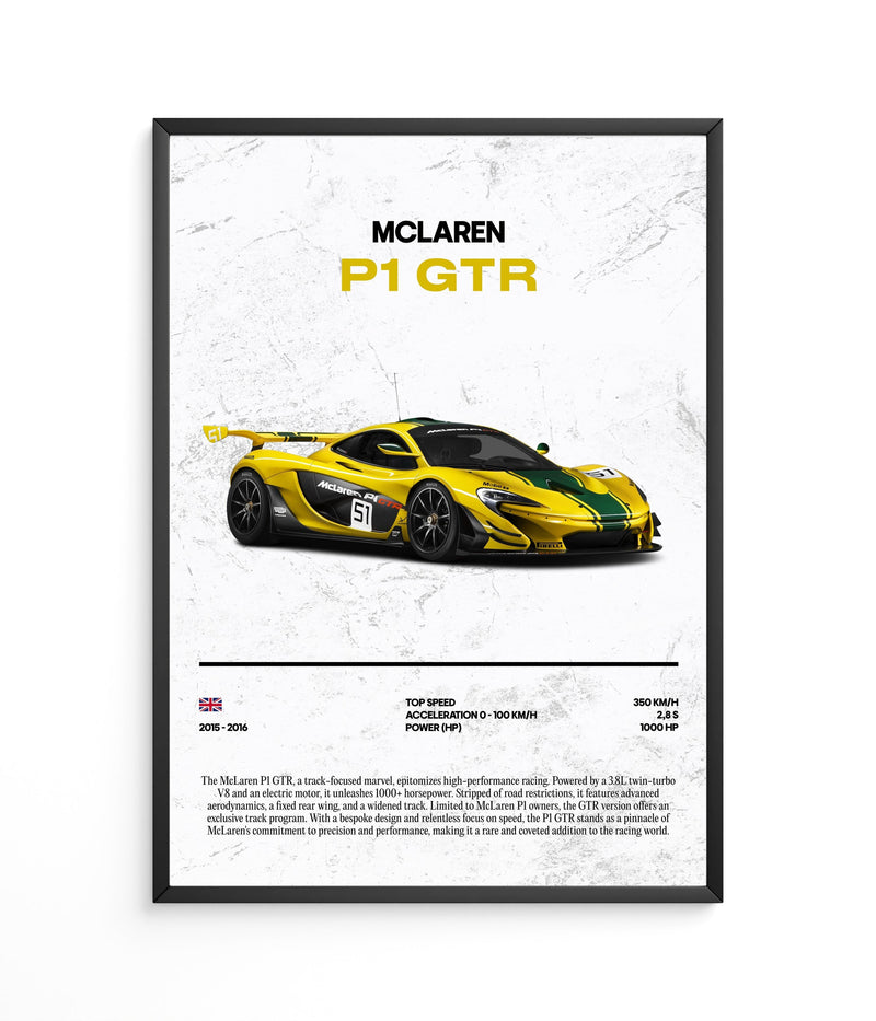 Poster McLaren P1 GTR, vue 2