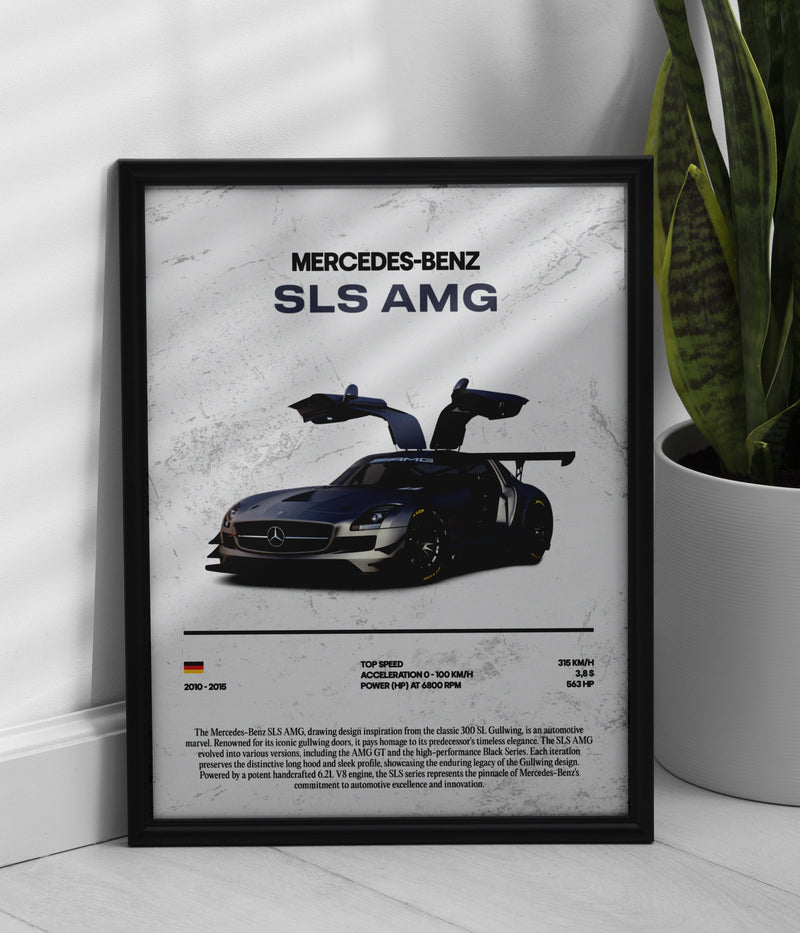 Pôster Mercedes-Benz SLS AMG, vista 1
